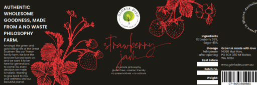 Premium, Traditional Chunky Strawberry Jam